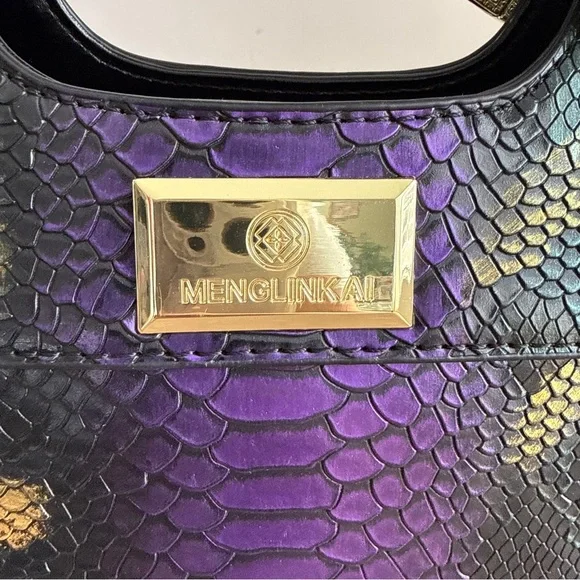 Fashion Tote Bag Snake Embossed - Picture 3 of 10